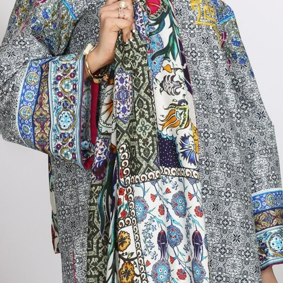 Almirah Junaid Jamshed Pakistani Shalwar Maxi-Style Kameez Viscose Cambric XS/36 - Picture 4 of 14